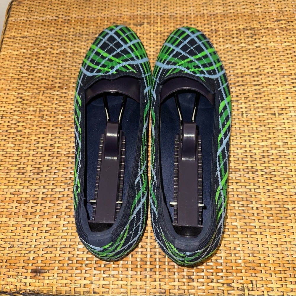 VIVAIA Palette Audrey Women’s Size 8.5 Round Toe Woven Knit Loafer Flats Green - Picture 7 of 12